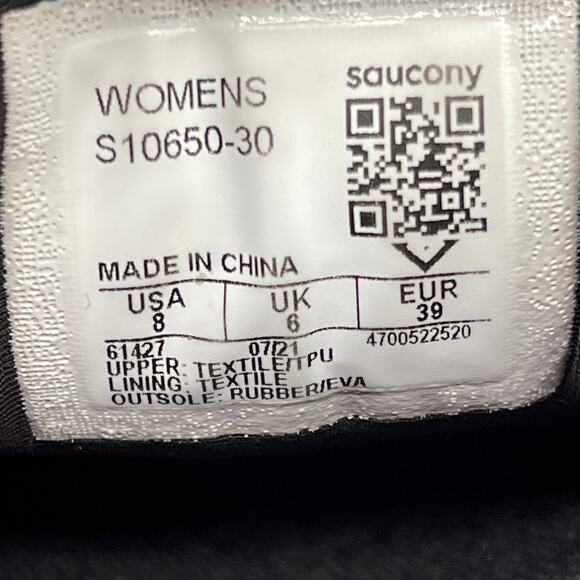 Saucony Ride 14 Shoes Womens Size 8 Purple Athletic Running Comfort Gym Sneakers - Picture 10 of 10